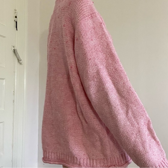 San Cristobal pink wool knit sweater. - Picture 3 of 6